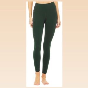 ALO airbrush high waist legging “forest green”
